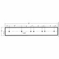 Diamond 901100020 1/2x6x51 Cutting Edge dimensions and mounting hole pattern