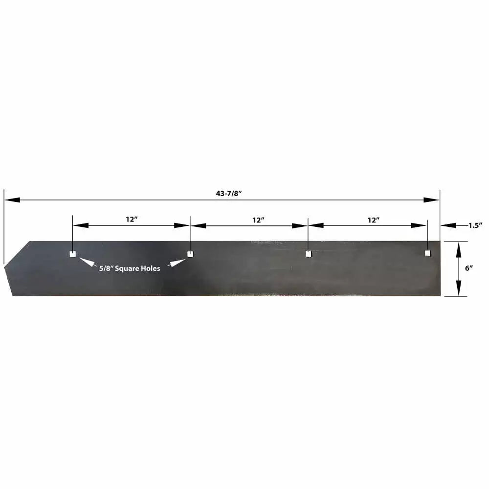 Boss BAX00097 1/2x6x43-7/8 V-Plow Cutting Edge