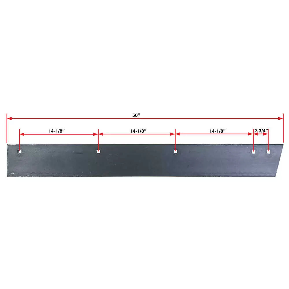Western MVP 28407 V-Plow Cutting Edge – High Carbon Steel Top Punch dimensions and mounting hole pattern