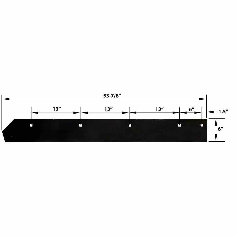 Boss BAX00099 1/2x6x53-7/8 V-Plow Cutting Edge – High Carbon Steel Top Punch