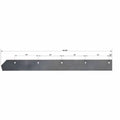Boss BAX07327 1/2x6x59-1/8 V-Plow Cutting Edge dimensions and mounting hole pattern