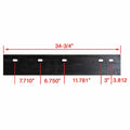 Western MVP3 44284 Cutting Edge - Passenger Side dimensions and mounting hole pattern