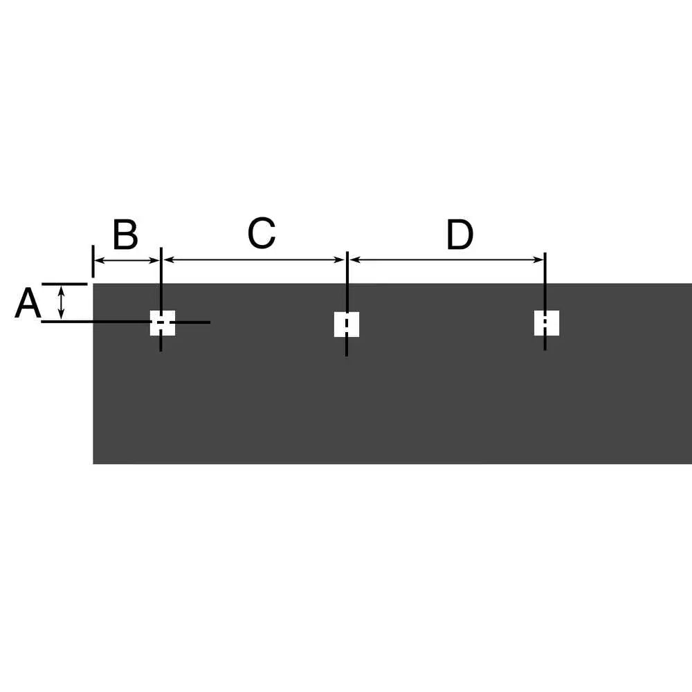Western Wide-Out 40695 1/2x6x90 Cutting Edge dimensions and mounting hole pattern