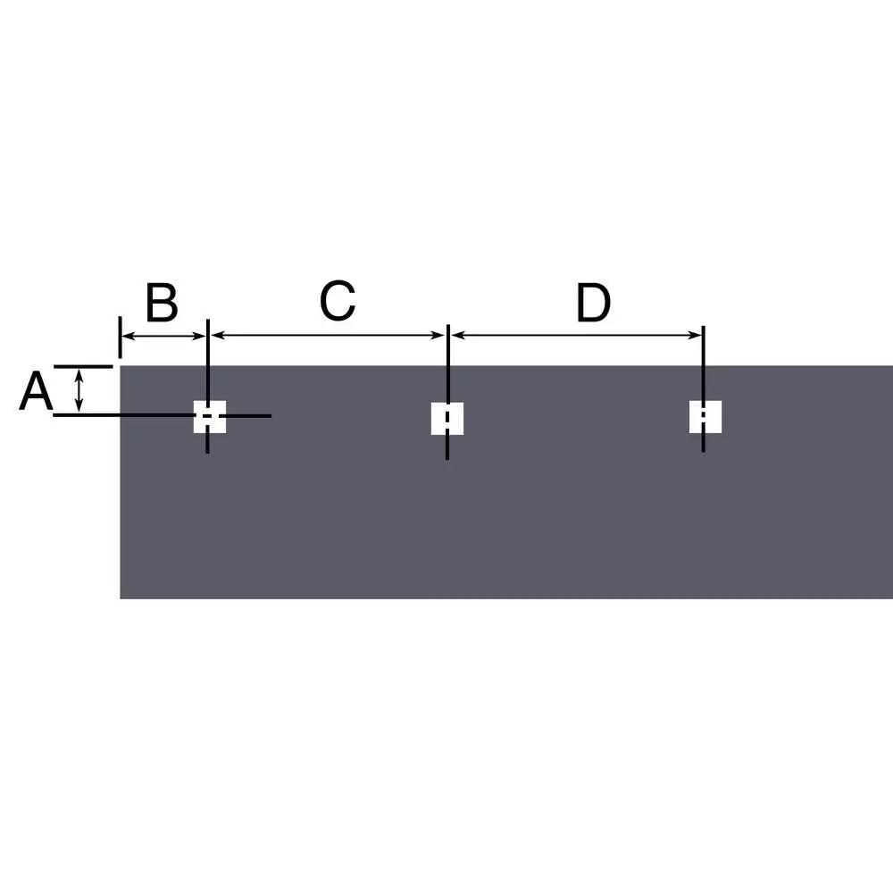 Sno-Way 26/29/29T 96106668 3/8x6x90 Cutting Edge – High Carbon Steel dimensions and mounting hole pattern