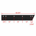 Western MVP 63678 V-Plow Cutting Edge – High Carbon Steel with Hardware dimensions and mounting hole pattern