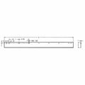 Western Poly Pro 2 49350 1/2x6x90 Cutting Edge – High Carbon Steel dimensions and mounting hole pattern