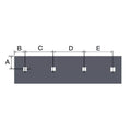Fisher X-Plow 27580 1/2x6x96 Cutting Edge dimensions and mounting hole pattern